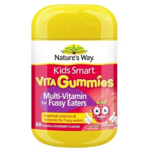 Kẹo dẻo Nature's Way Kids Smart Gummies Multi Vitamin for Fussy Eaters 60 viên Úc cho bé biếng ăn