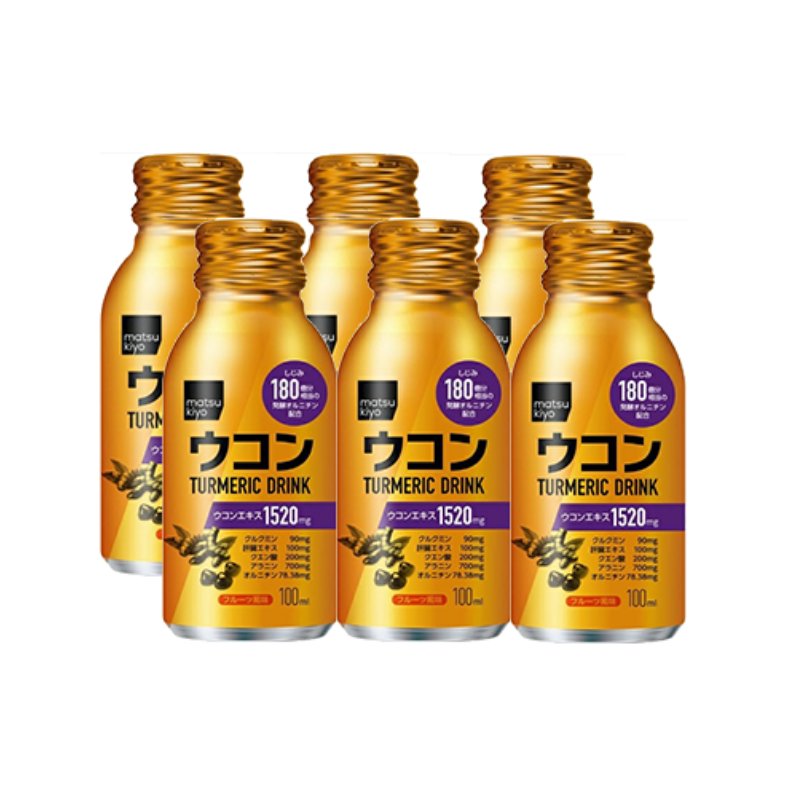 Nước uống tinh chất nghệ Matsukiyo Turmeric 100ml x 6 chai
